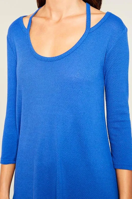TILLY BLUE A LINE DRESS