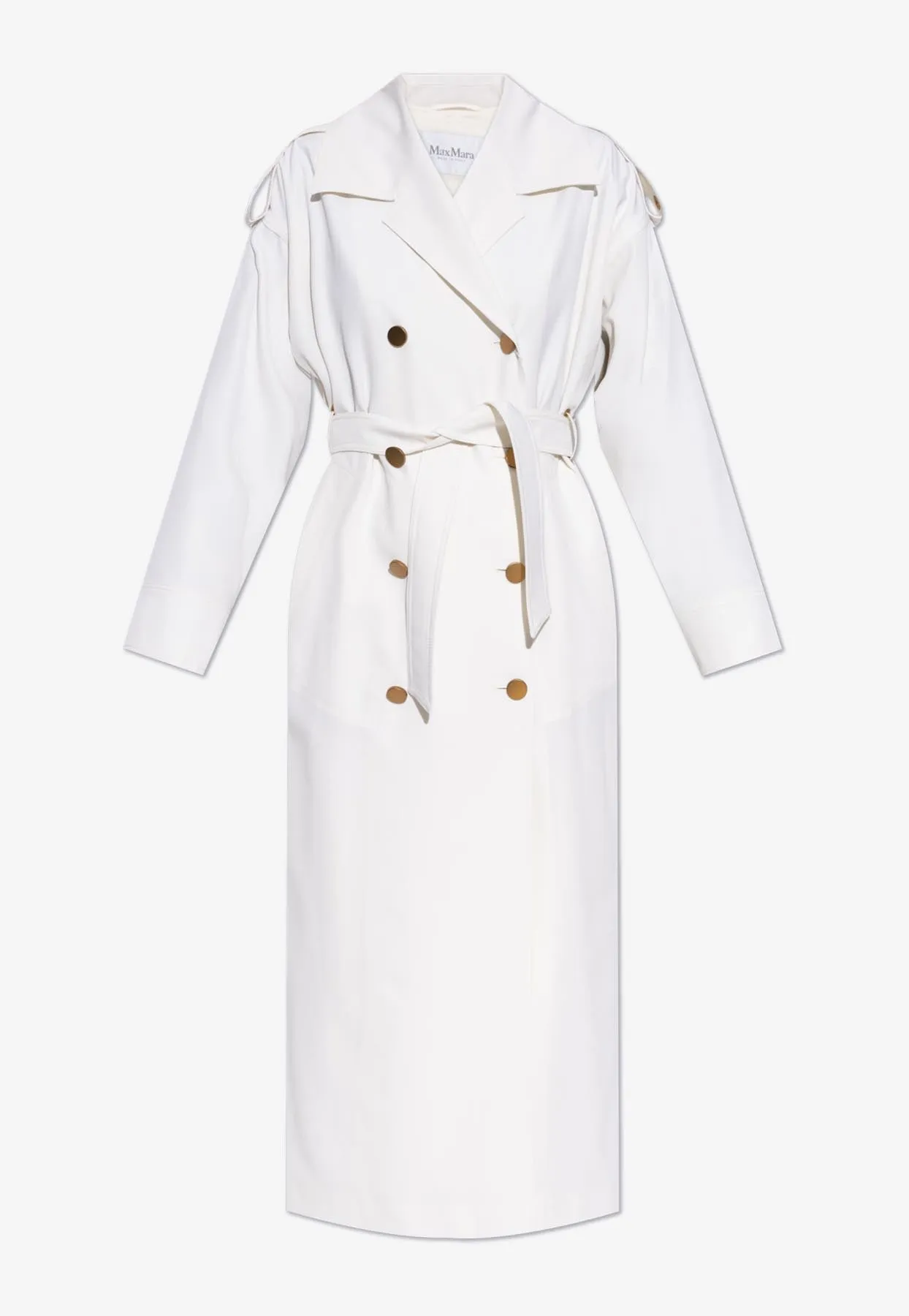 Tirana Double-Breasted Wool Trench Coat