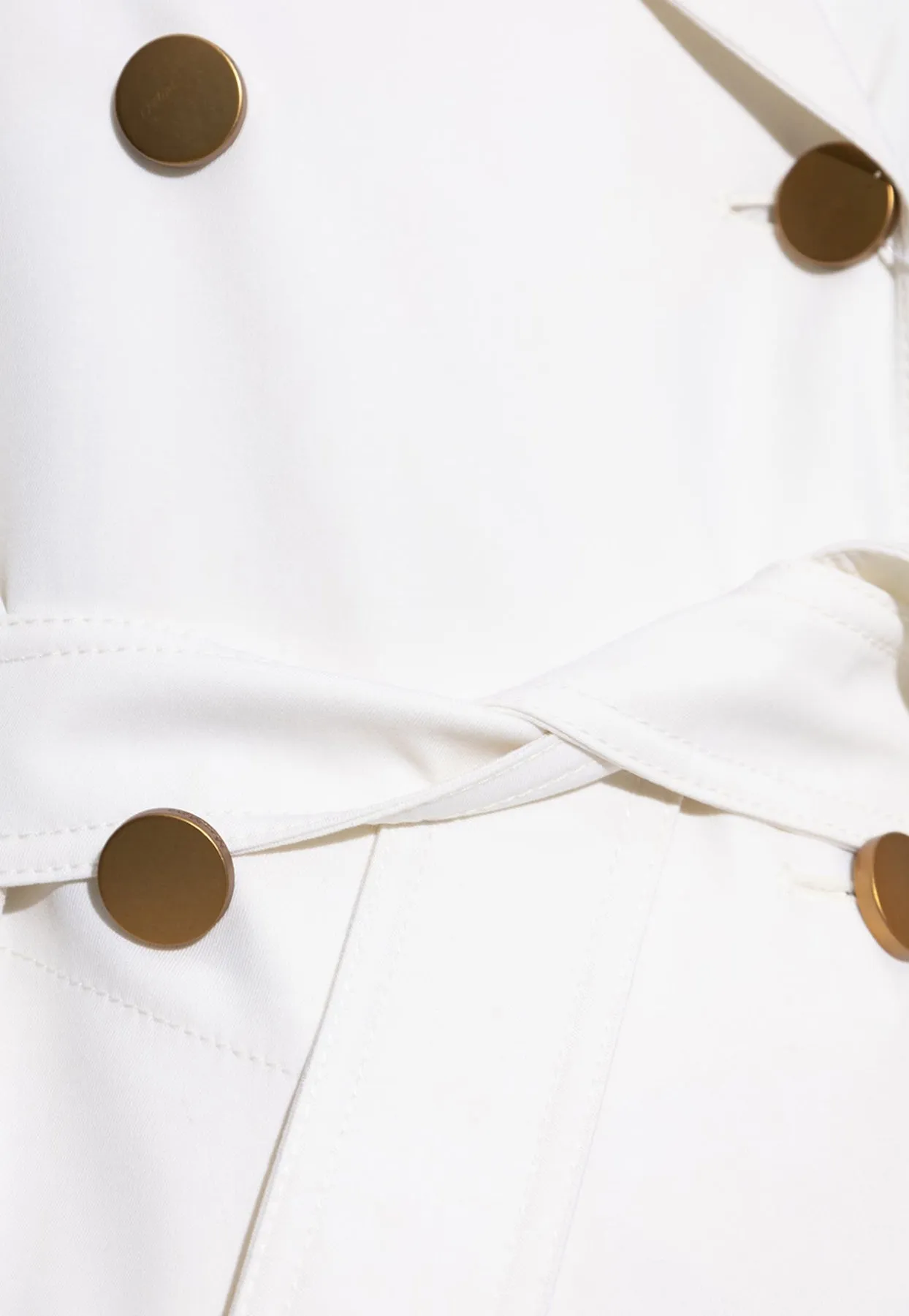 Tirana Double-Breasted Wool Trench Coat