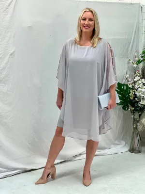 Una Silver Evening Dress