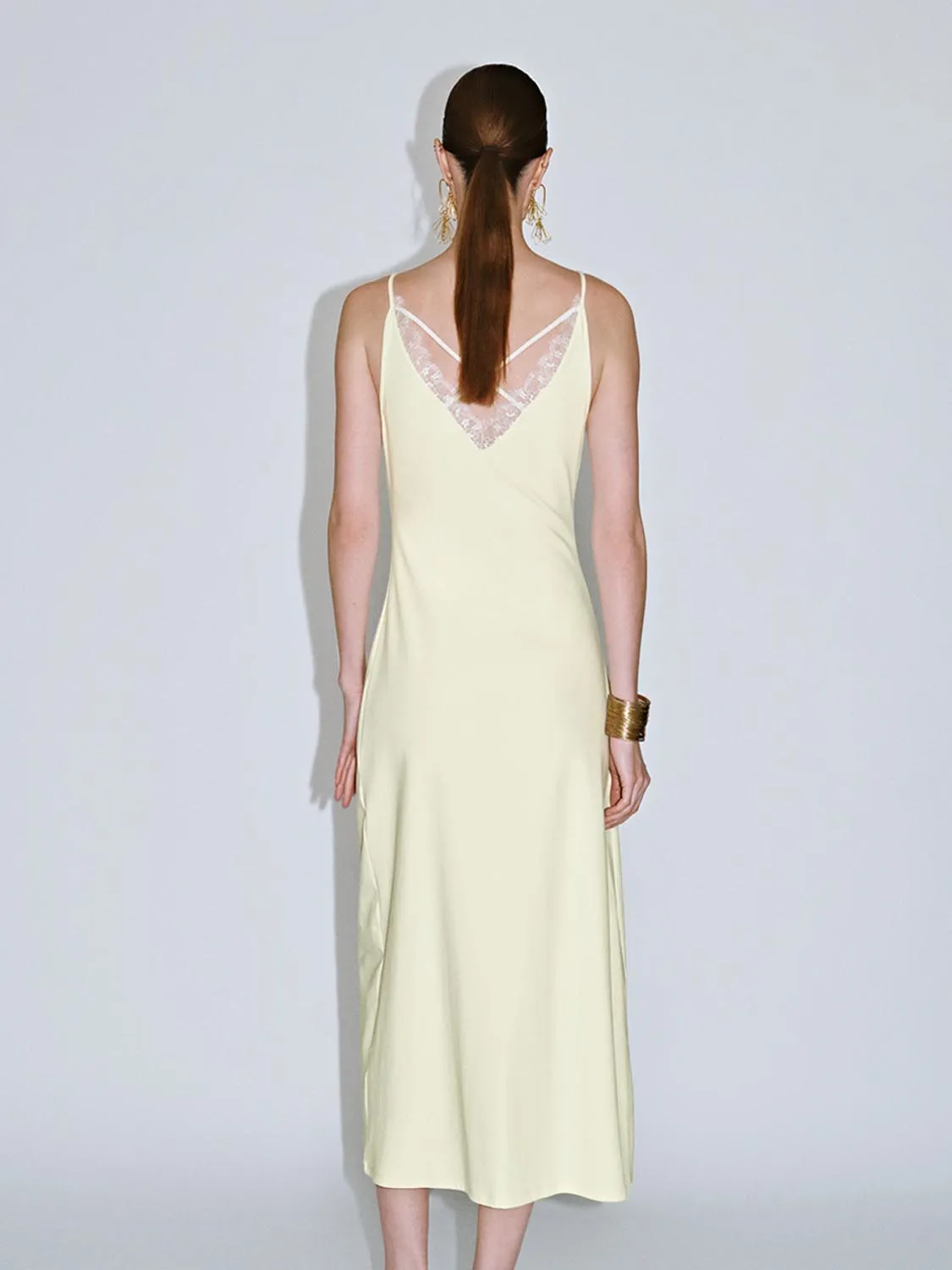 V-Neck Cami A-Line Dresses