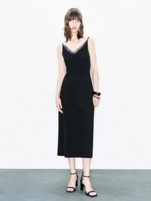 V-Neck Cami A-Line Dresses