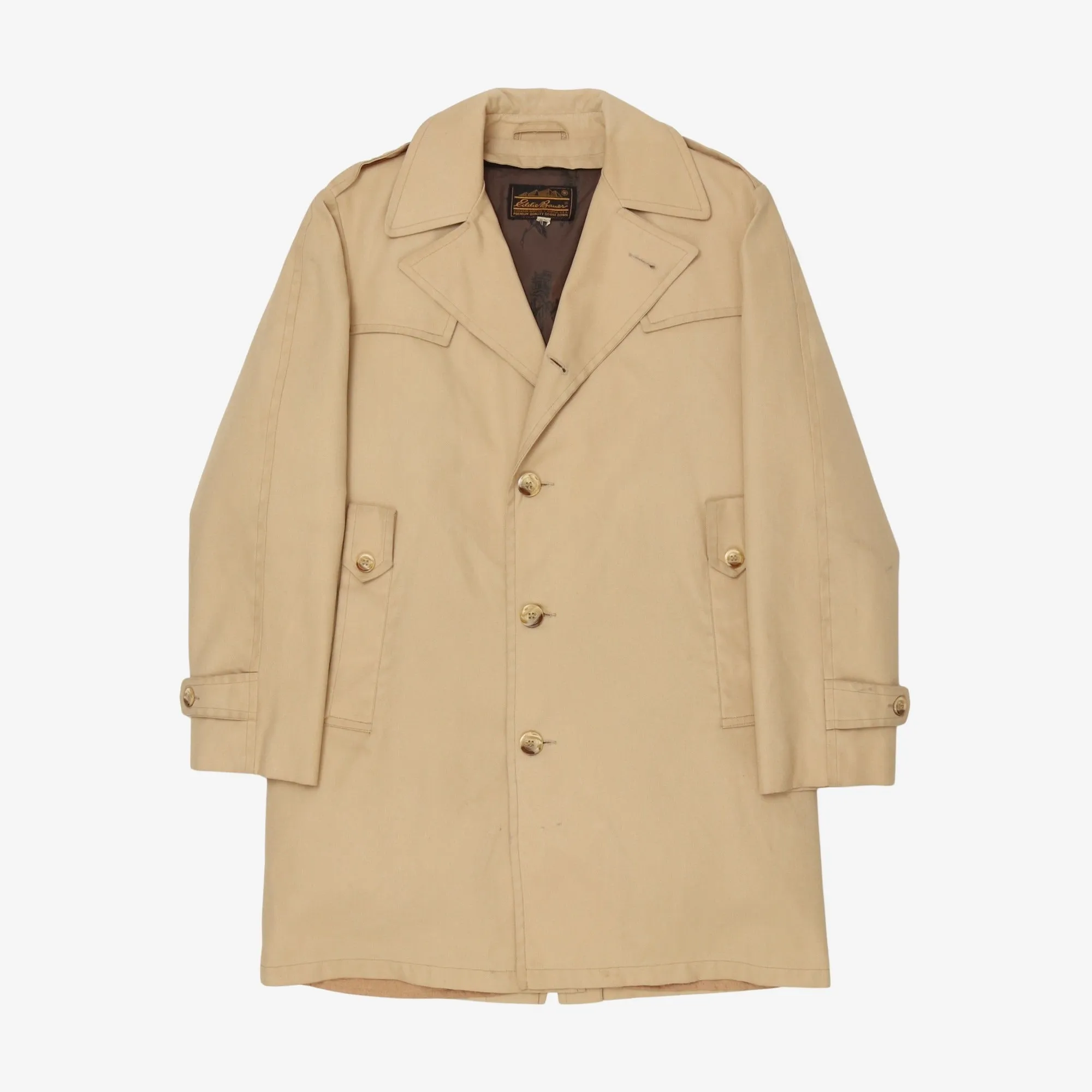Vintage 1970s Trench Coat   Goose Down Liner
