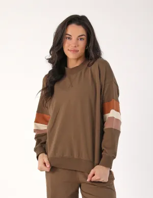 Vintage Oversized Crew: Chocolate/Cinnamon/Oatmilk/Latte