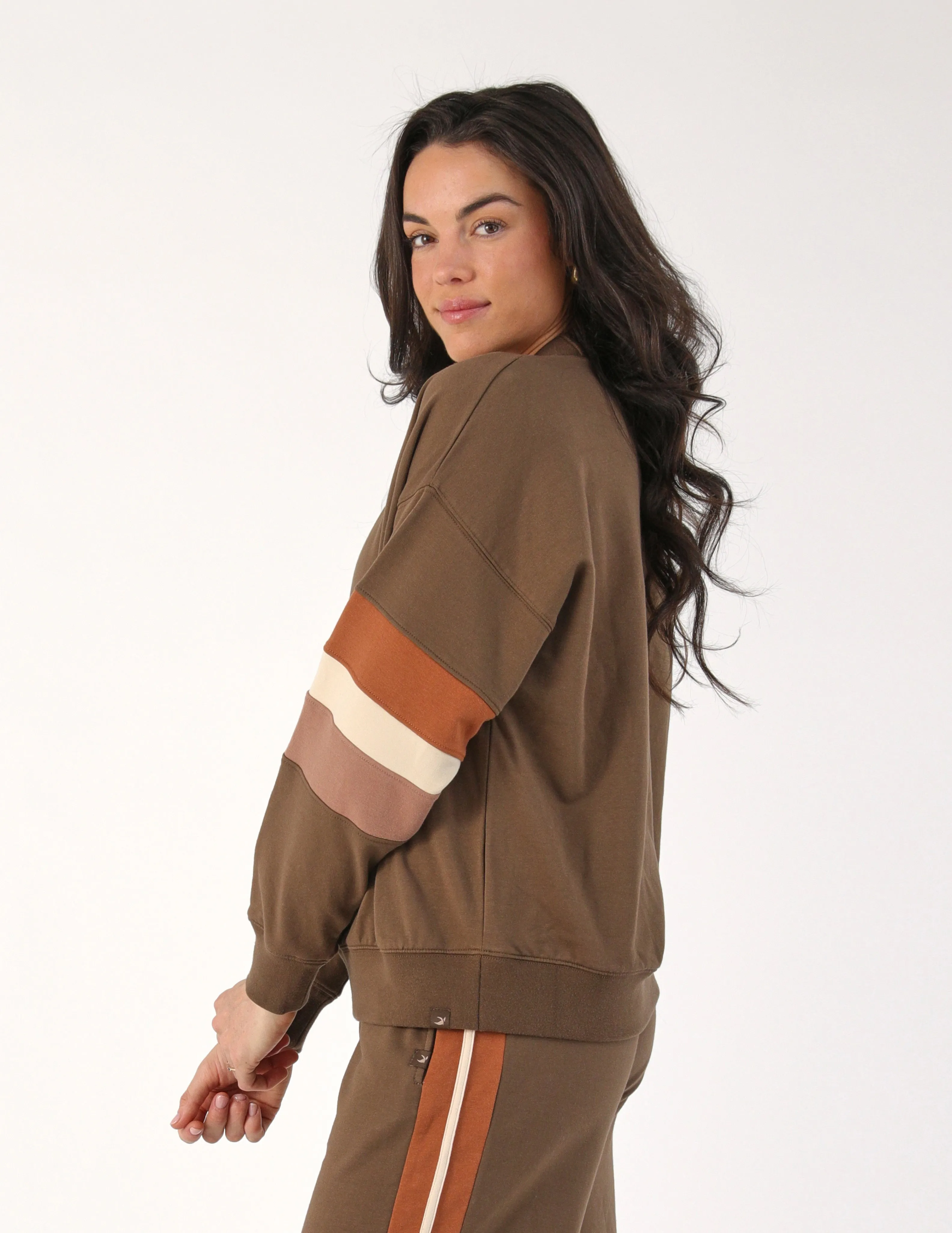 Vintage Oversized Crew: Chocolate/Cinnamon/Oatmilk/Latte
