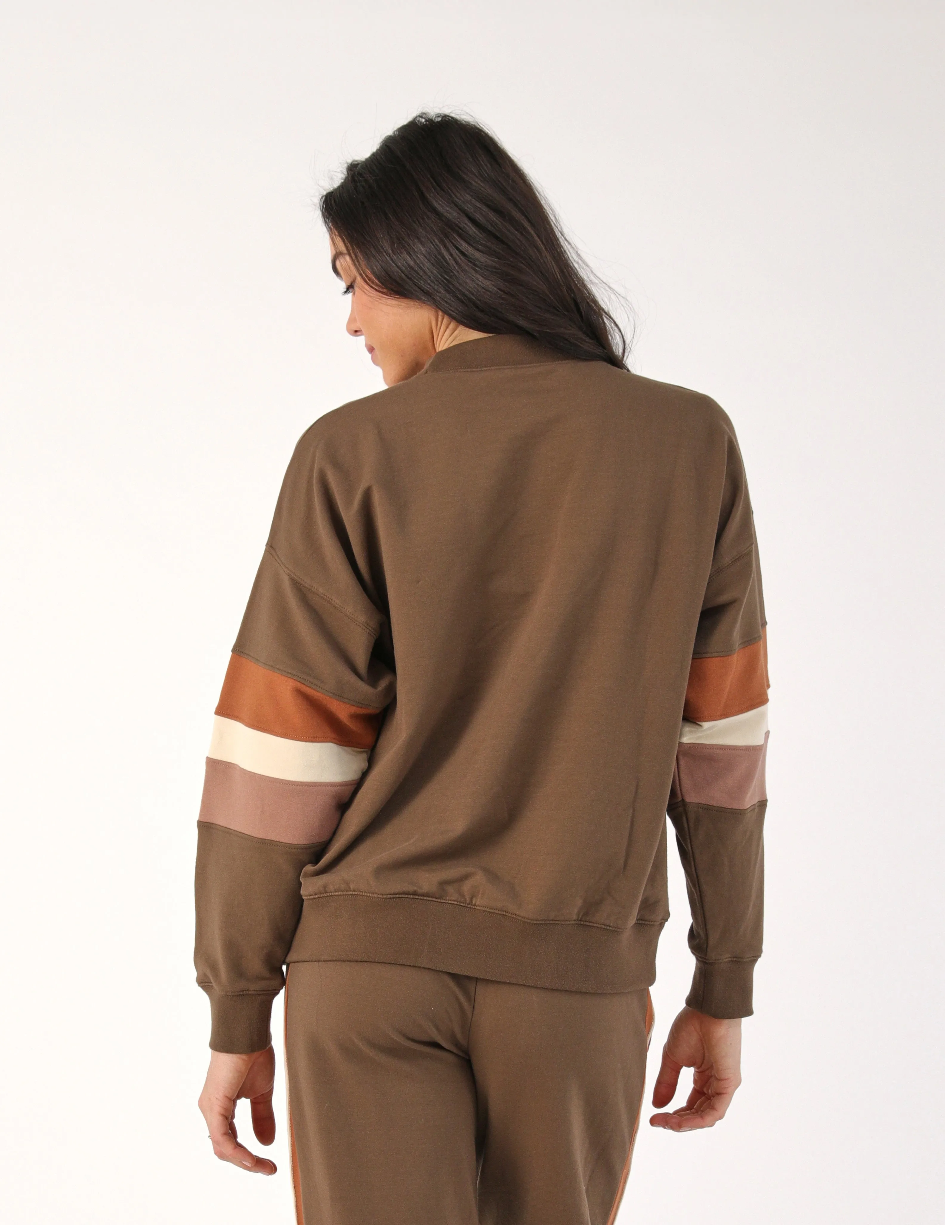 Vintage Oversized Crew: Chocolate/Cinnamon/Oatmilk/Latte