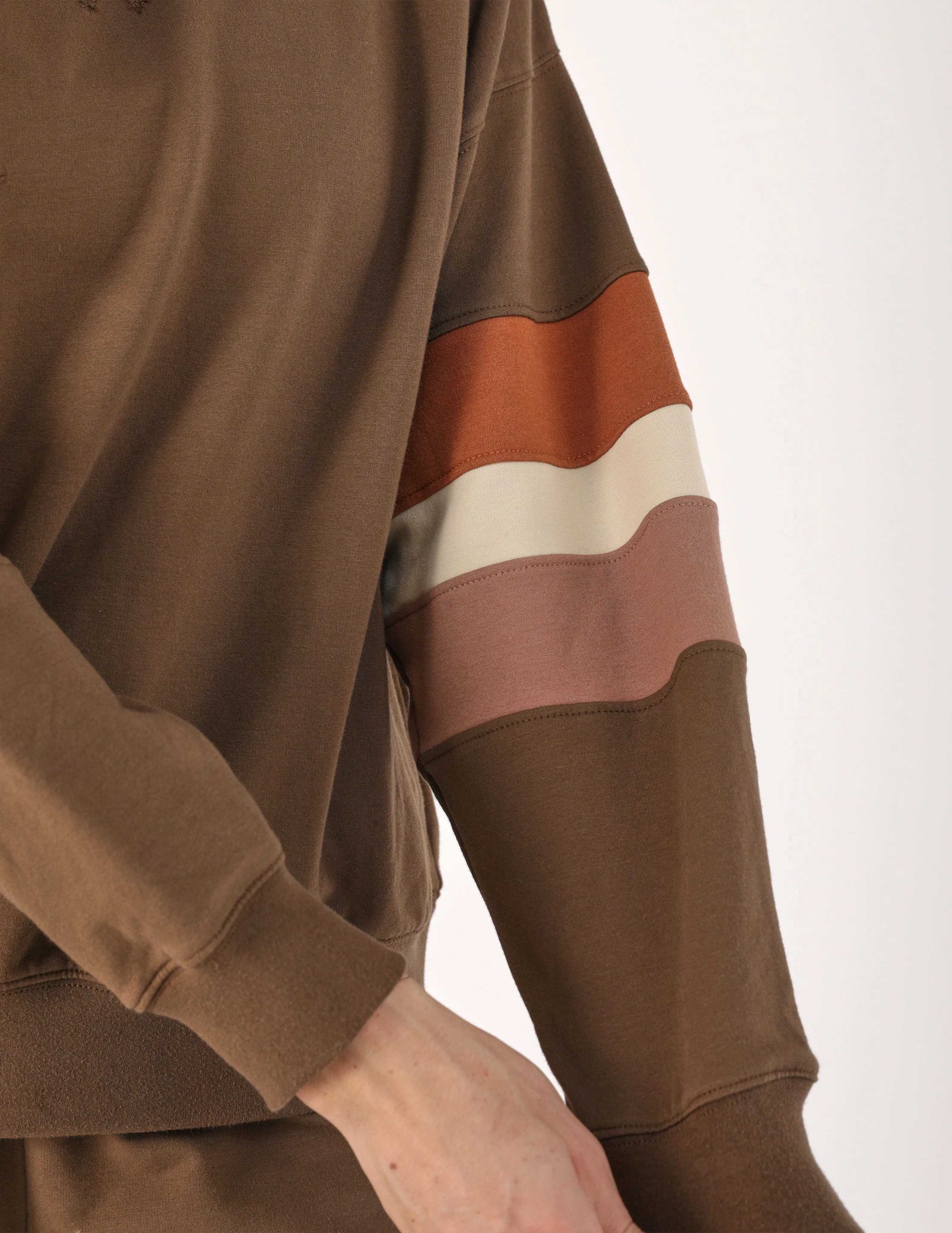 Vintage Oversized Crew: Chocolate/Cinnamon/Oatmilk/Latte