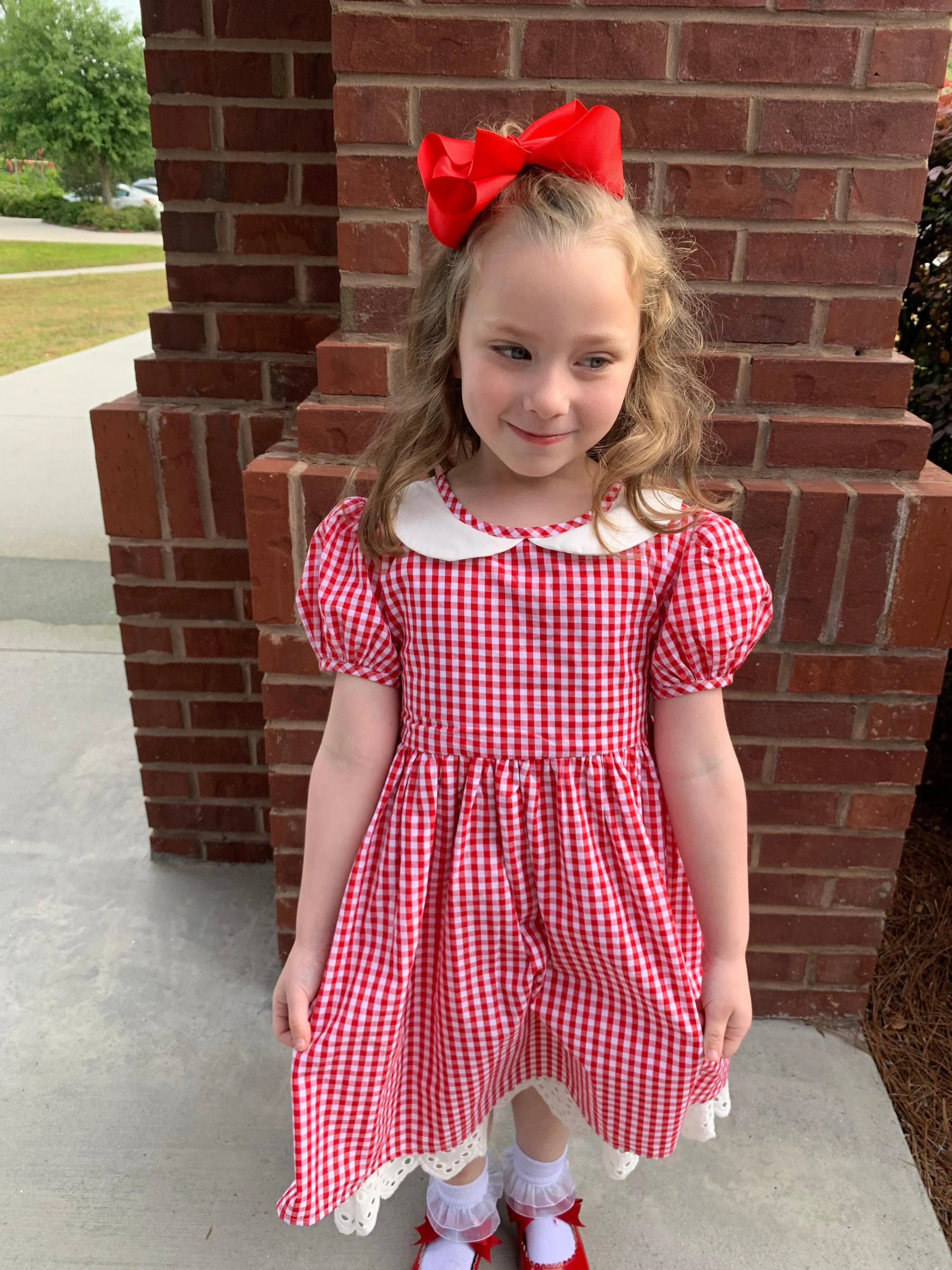 Vintage Red Gingham Lolly Dress