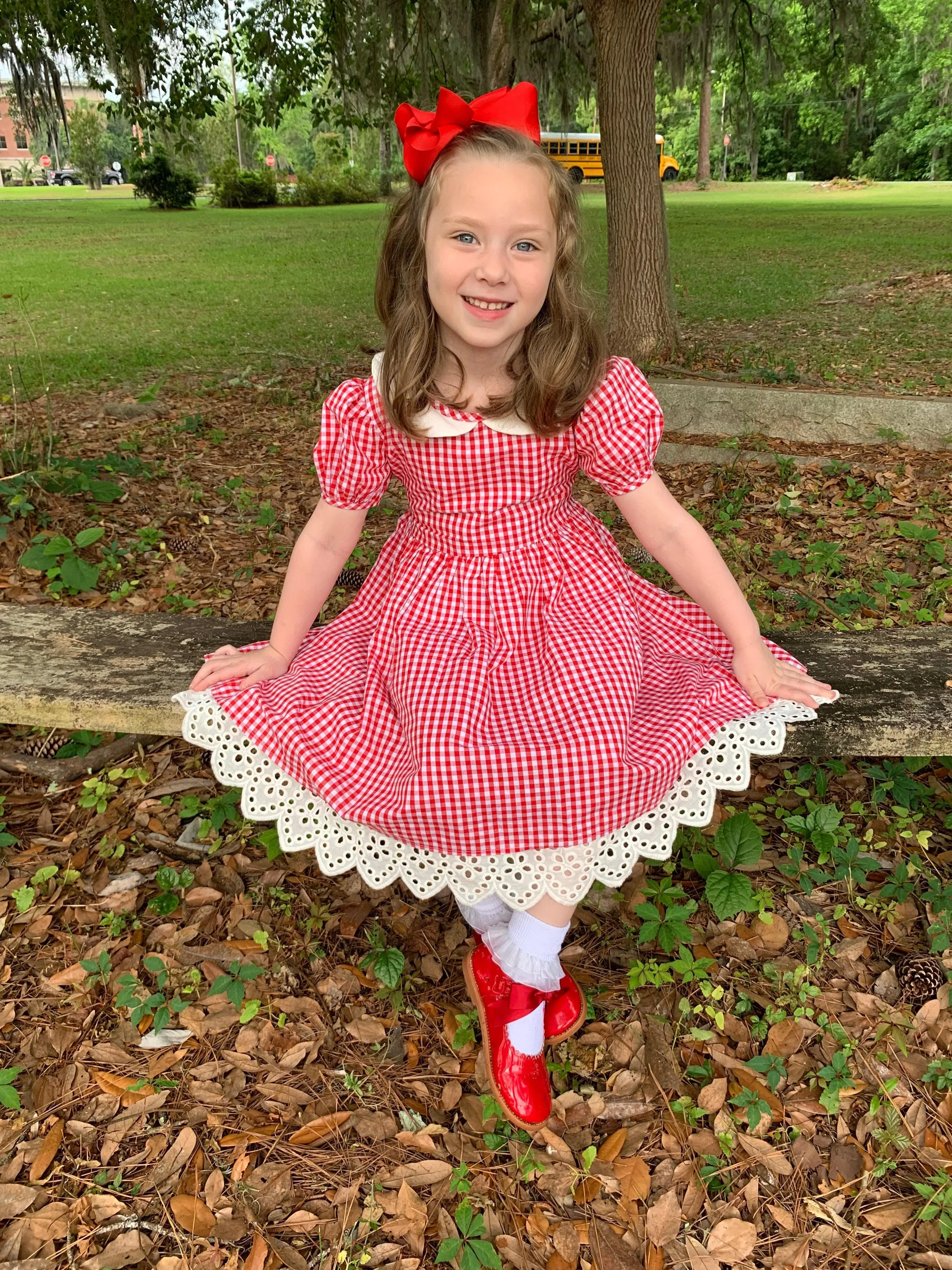 Vintage Red Gingham Lolly Dress