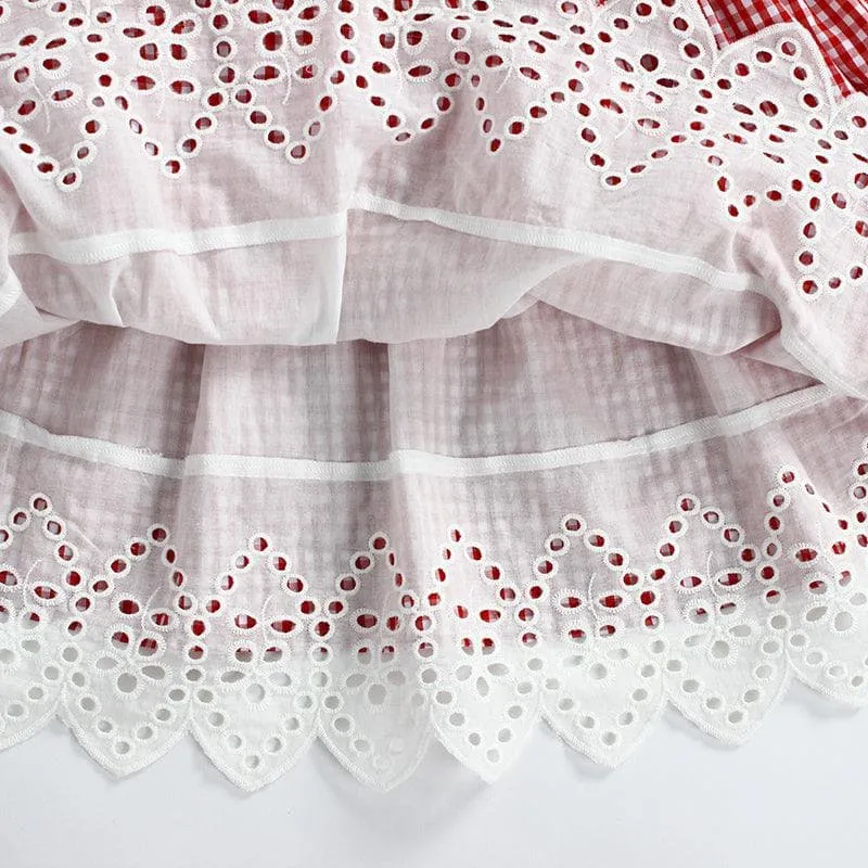 Vintage Red Gingham Lolly Dress