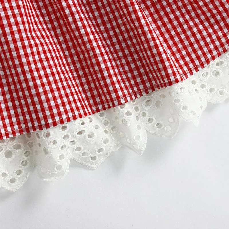 Vintage Red Gingham Lolly Dress