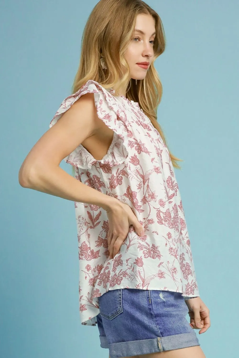 Vintage Romance Blouse in Blush