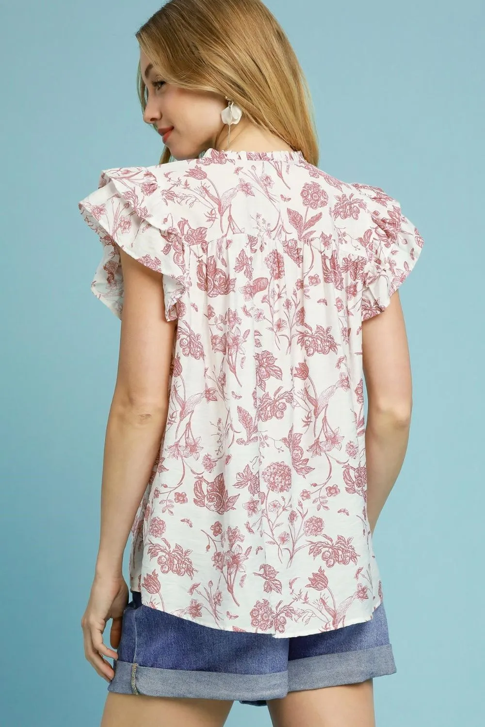 Vintage Romance Blouse in Blush