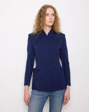 Vintage Tailored Navy Blazer
