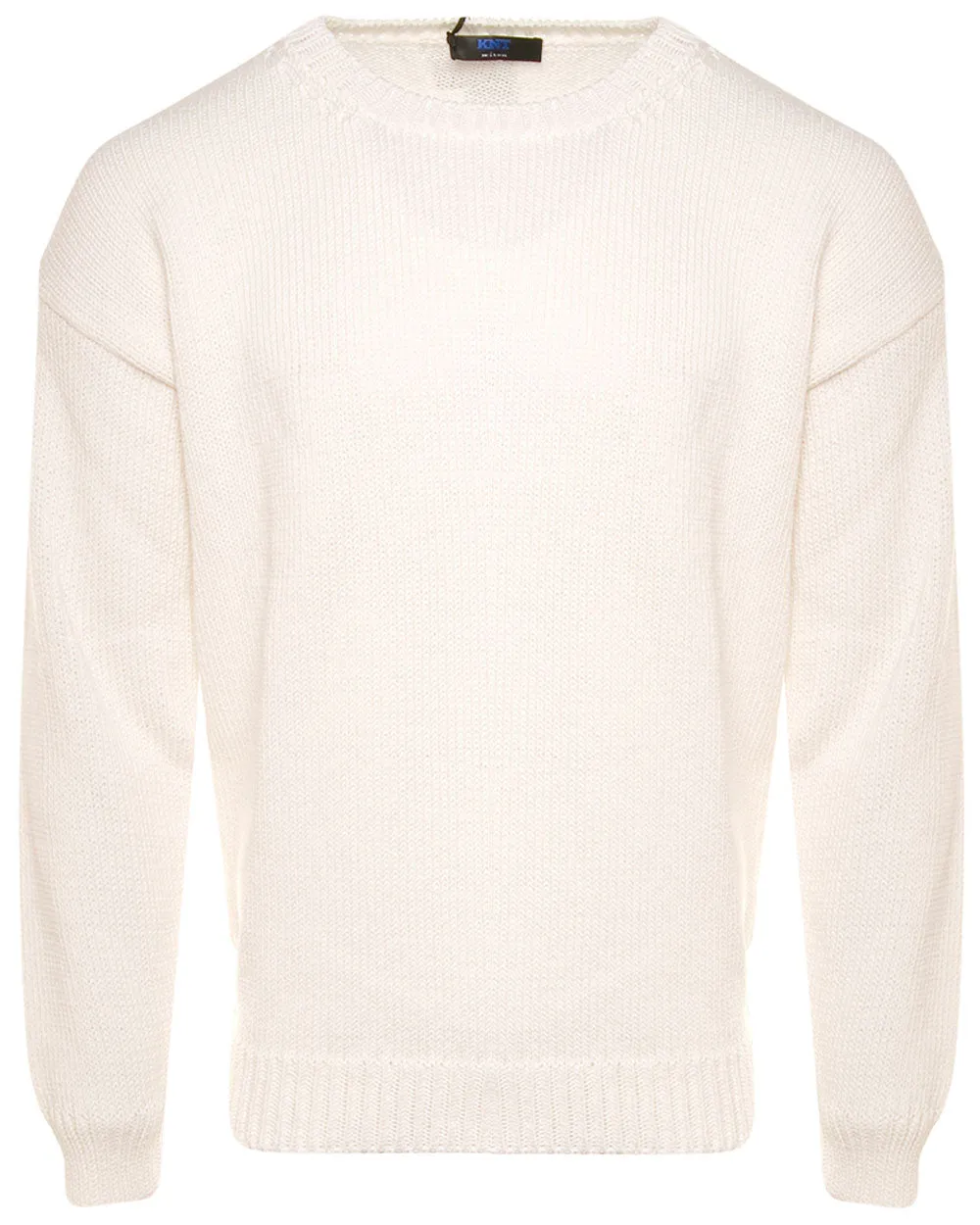 White Oversized Crewneck Sweater