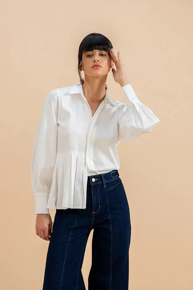 White Promesa Shirt Blouse