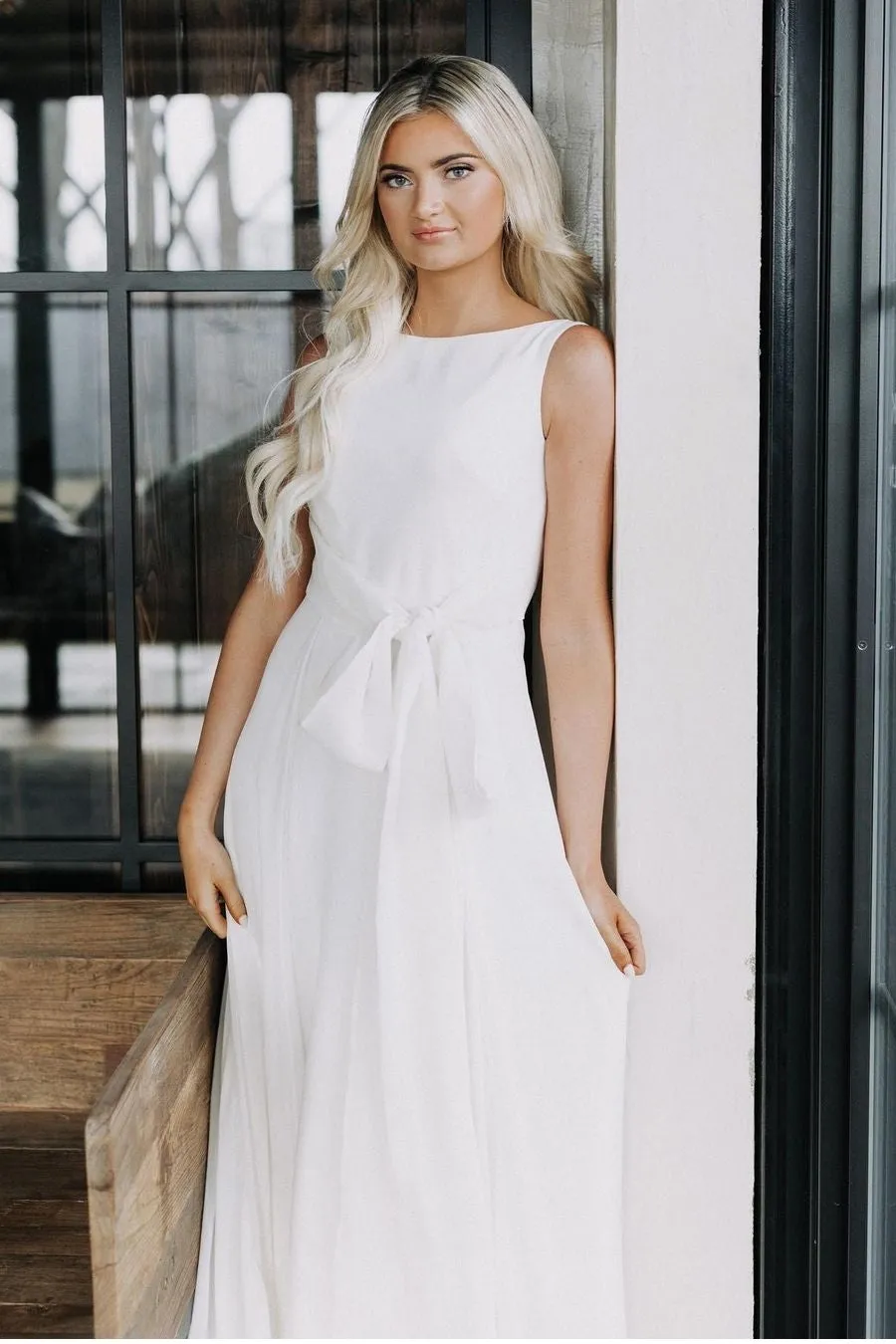 Women Summer Bride Dresses with Side Split