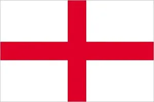 XtemeAuto® Magnetic Rectangle St George Cross Flag Badge Plate For Travelling - 110 x 60mm