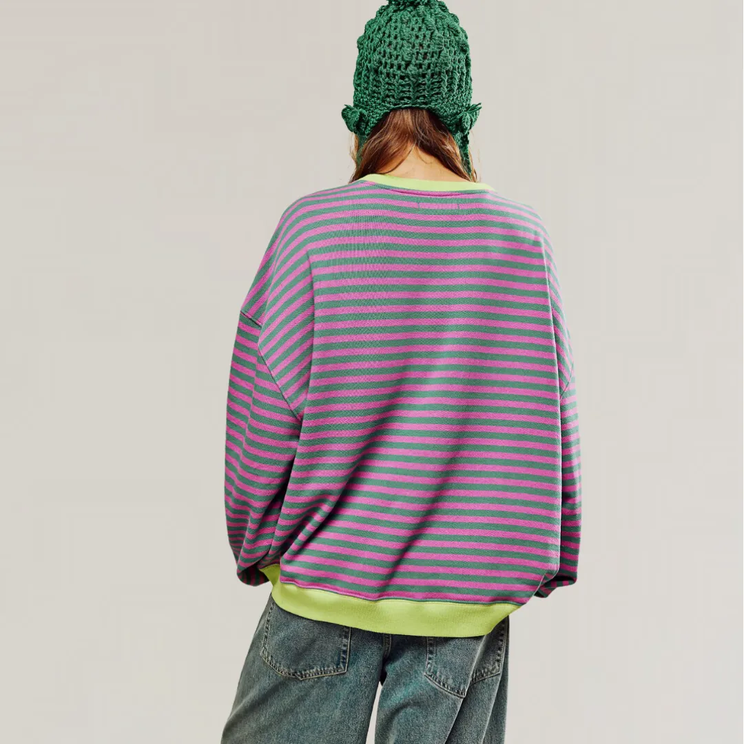 Zoe - Oversized Striped Sweater